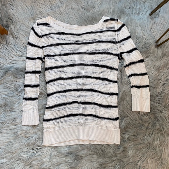 Loft Stripped Crew Neck Sweater - Picture 4 of 4